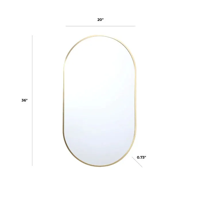 20" x 36"  Gold Mirror (Pack of 2 mirrors)