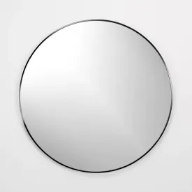 28" Round Silver Mirror