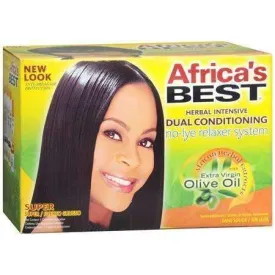 Africa's Best Organics Herbal Intensive Dual Conditioning No Lye Relaxer - Super