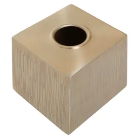 Allure Champagne Finish Tissue Box