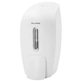 Alpine 425-WHI Soap & Hand Sanitizer Dispenser, Surface Mounted, 800 ml Capacity, White - ALP425-WHI