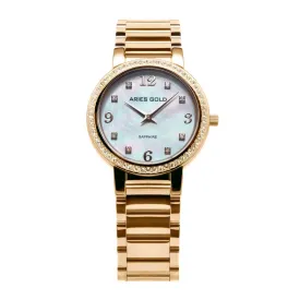 ARIES GOLD ENCHANT STARLET GOLD STAINLESS STEEL L 126B G-MOP WOMEN'S WATCH