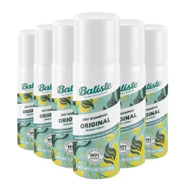 Batiste Dry Shampoo Original, 1.06 Oz ( 50ml )  - 6 Pack - Travel Size