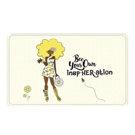 Bee Your Own InspHERation Memory Foam Bath Mat