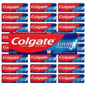 Colgate Cavity Protection Toothpaste w/Fluoride, Great Regular Flavor - 1 oz - 24 pack