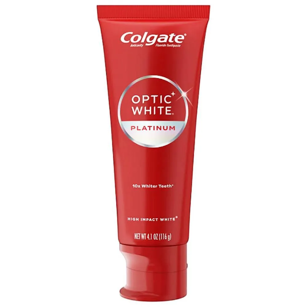 Colgate - Optic White Platinum Teeth Whitening Toothpaste - 4.1 Oz - 4 Pack