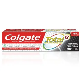 Colgate Total Whole Mouth Health Antibacterial Toothpaste Charcoal Deep Clean 120 g