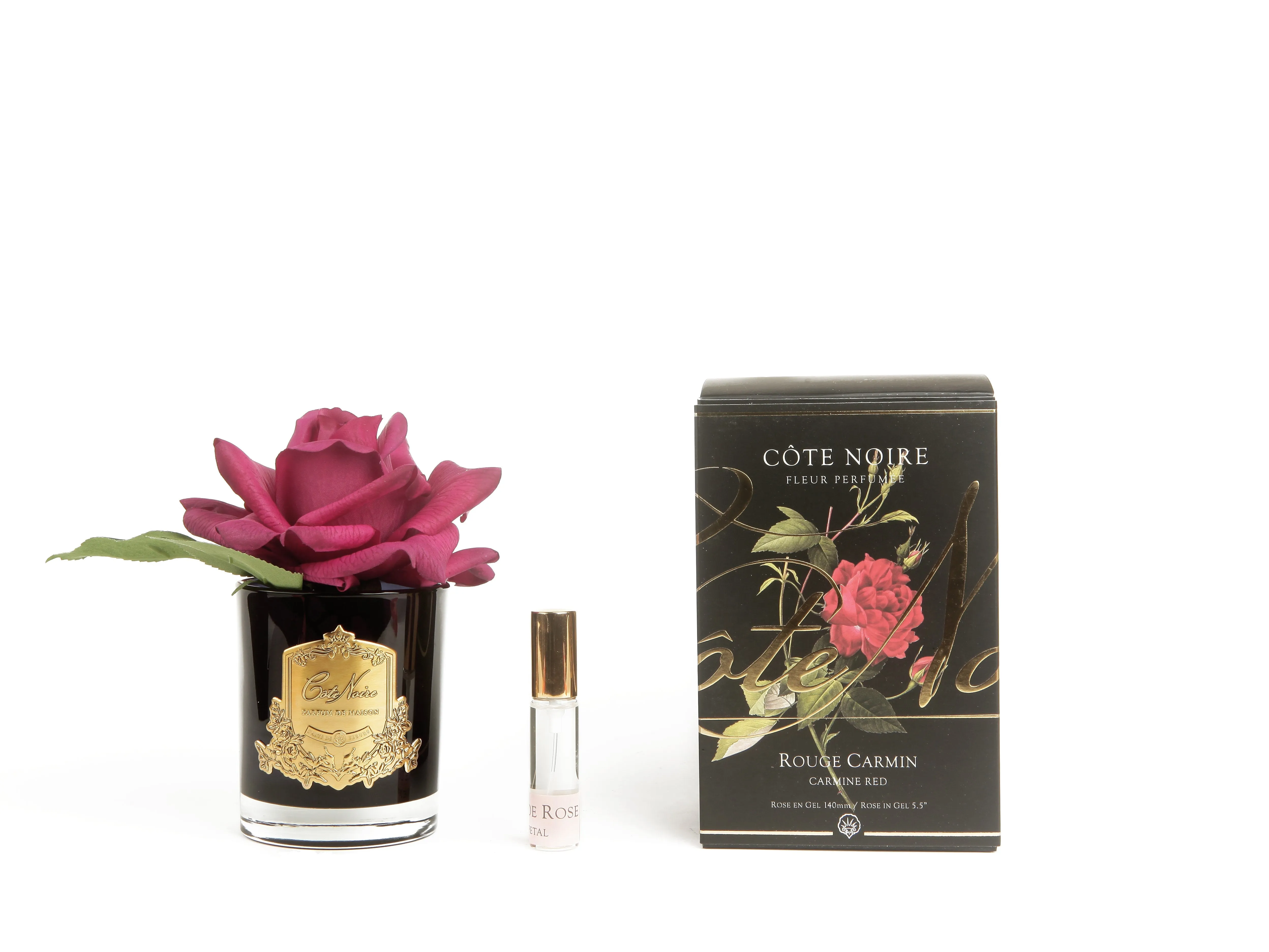 COTE NOIRE - PERFUMED NATURAL TOUCH SINGLE ROSE - CARMINE RED