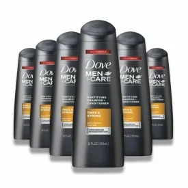 Dove - Men   Care Fortifying Shampoo   Conditioner, Thick & Strong - 12 Oz - 6 Pack