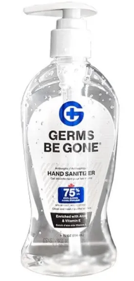 Germs Be Gone 75% Alcohol Hand Sanitizer 15oz