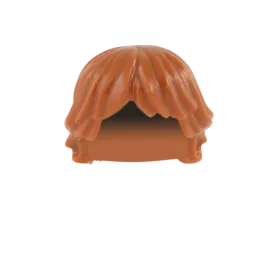 Ginger Short Shaggy with Parted Fringe - LEGO Minifigure Hair