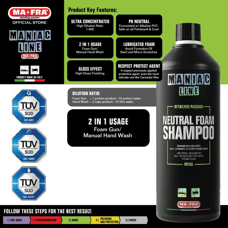 Maniac Line Neutral Foam Shampoo 1L