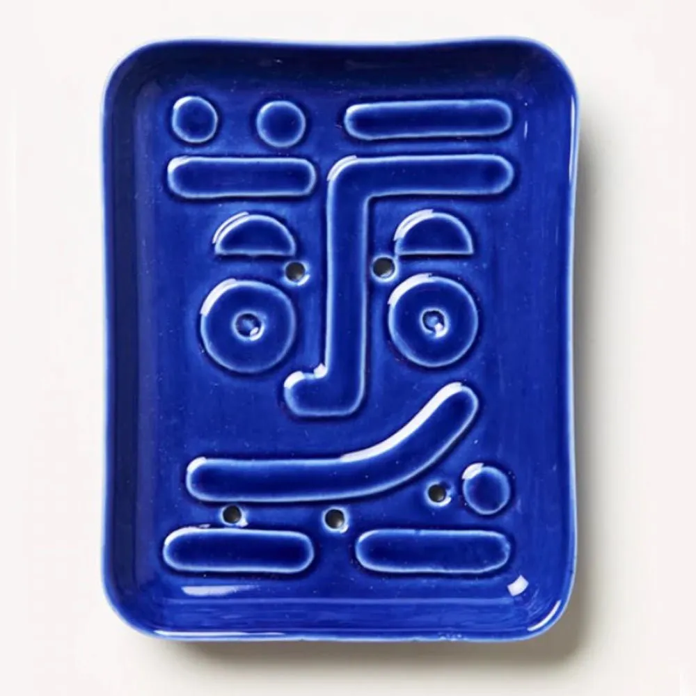 Memphis Soap Dish Blue