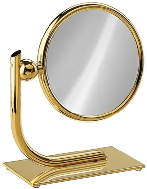 Modern Double Sided Vanity Mirror, 6.5 Inch Diameter