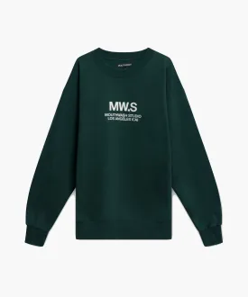 MOUTHWASH Studio Crewneck - Dark Green