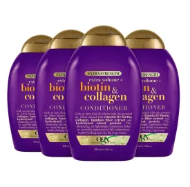 OGX Extra Strength Biotin & Collagen XS Conditioner 13 Oz Each, 4 Pack