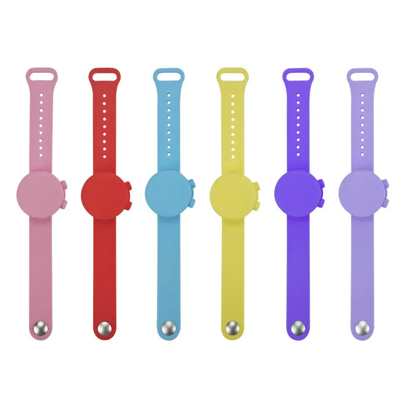 Outdooor Silicone Wristband Hand Sanitizer Disinfectant Bracelet