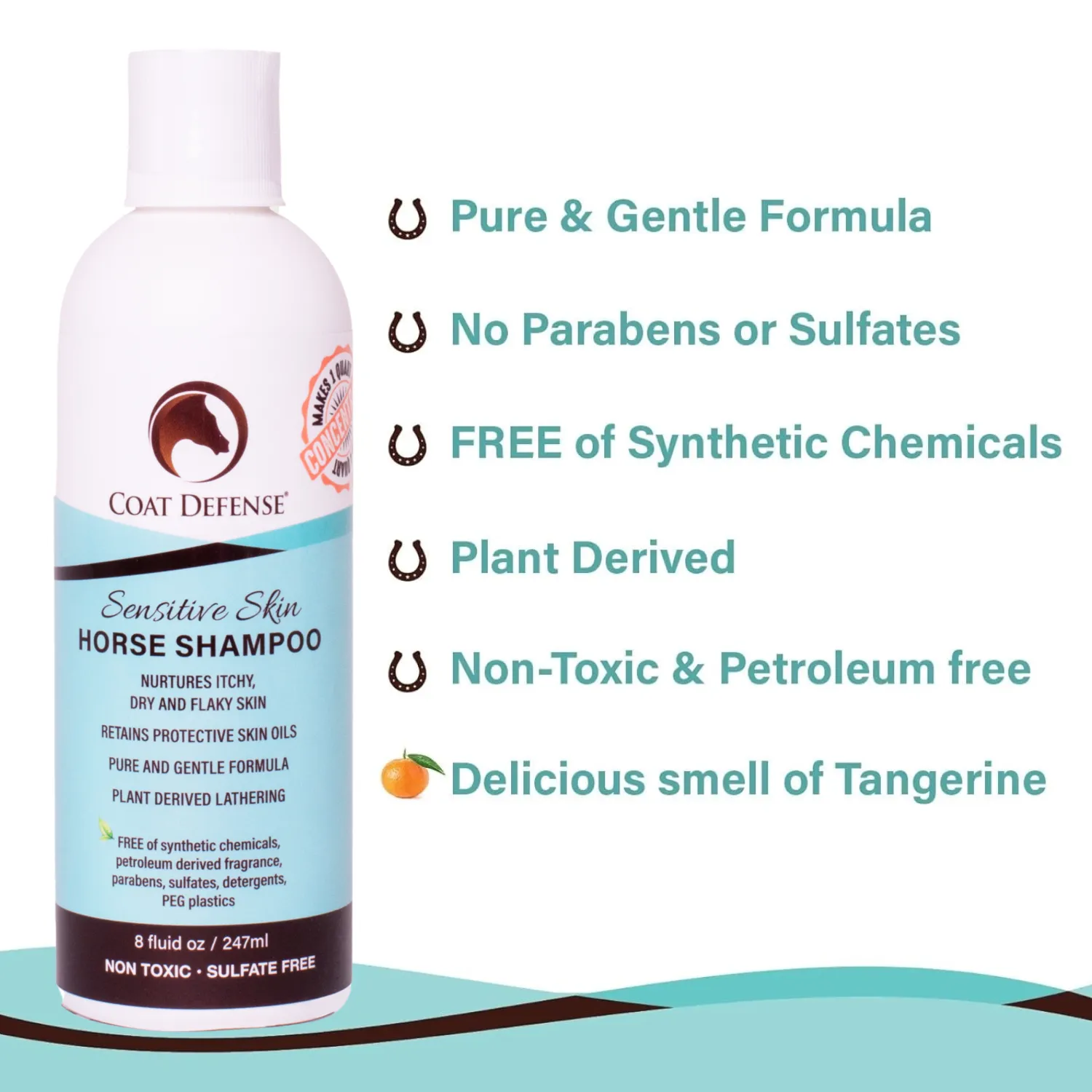 Sensitive Skin Horse Shampoo - 8oz  Concentrated