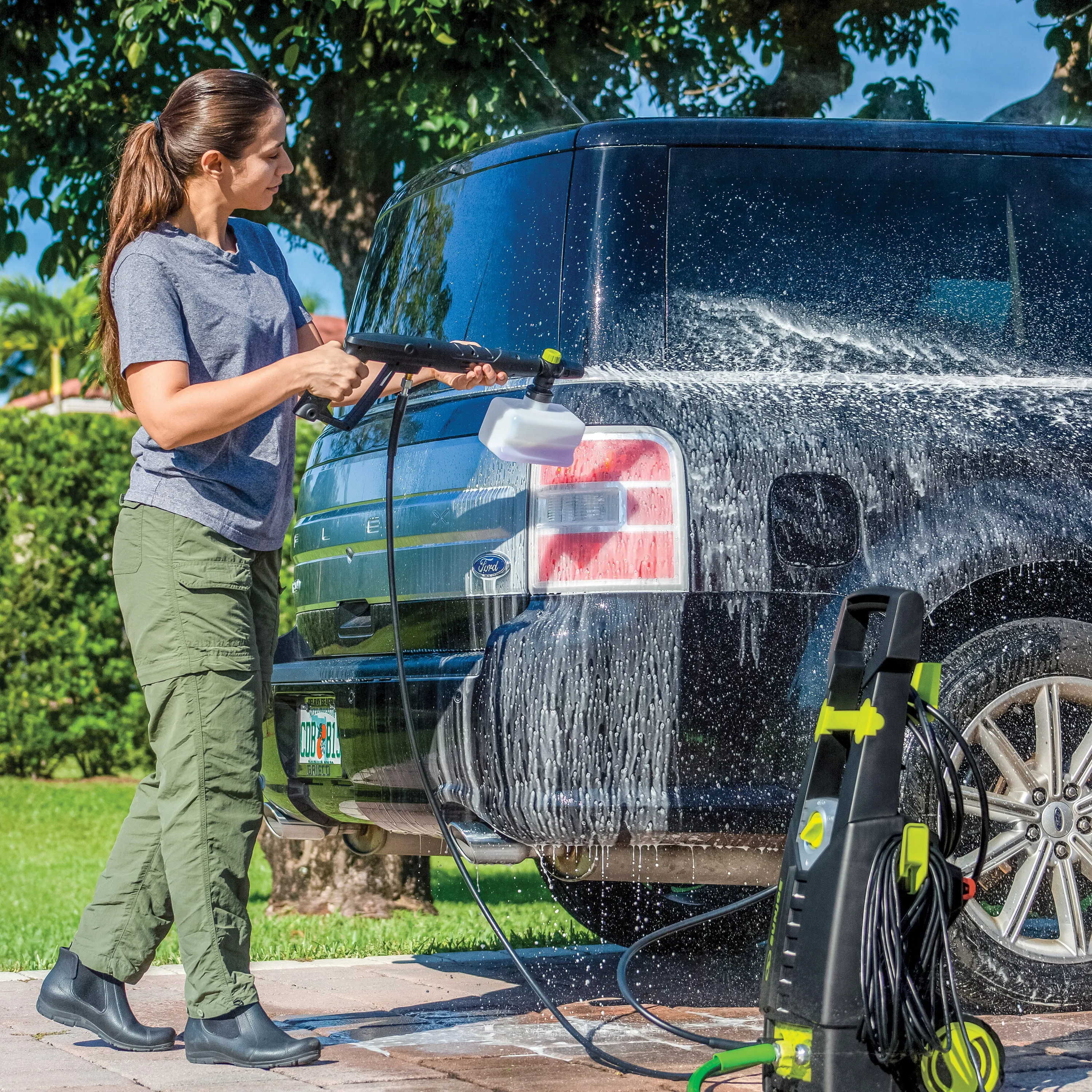 Sun Joe SPX-AW3Q 3-Pack Pressure Washer Auto Snow Foam Trio | Pineapple | Orange-Vanilla | Coconut