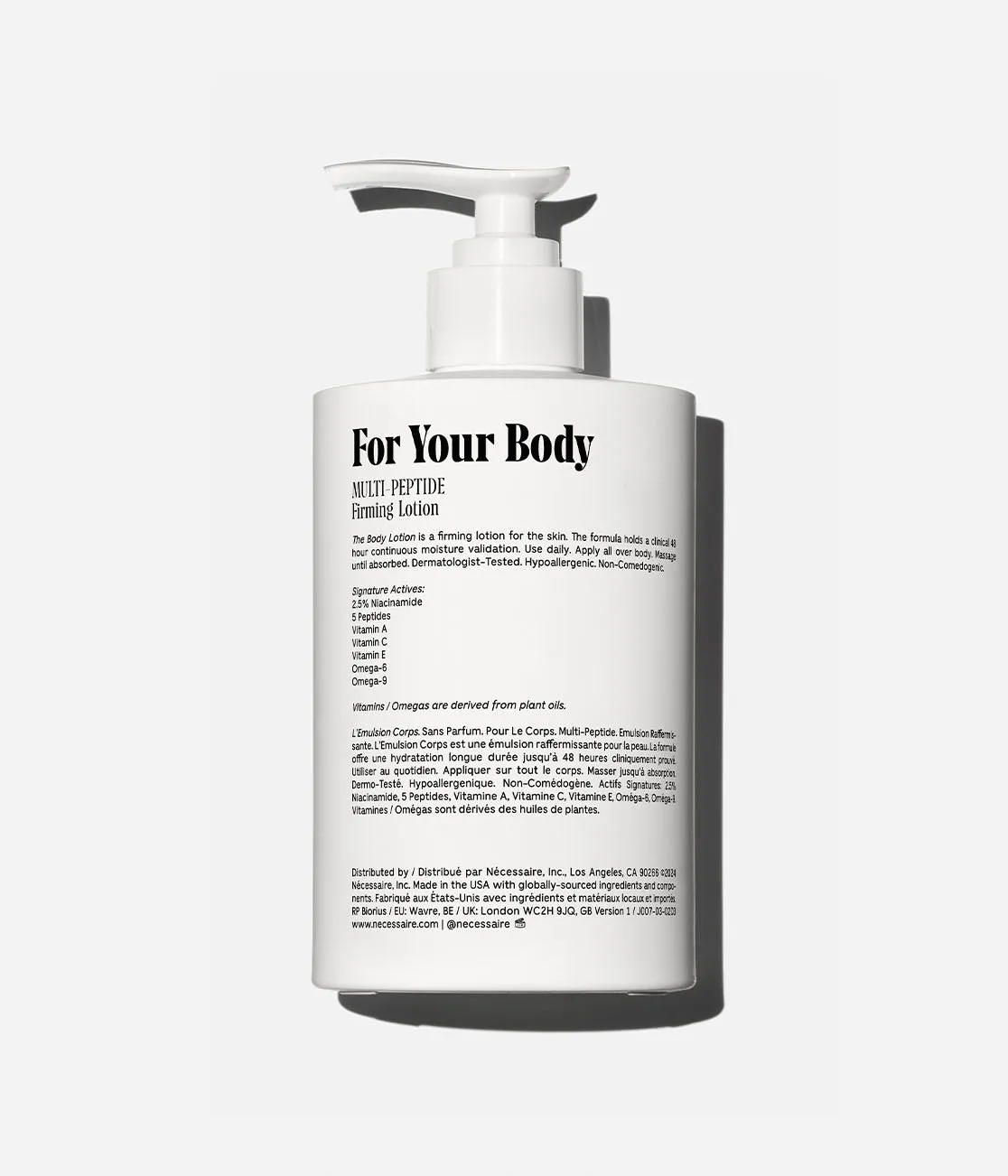 The Body Lotion 450 ml | Multi-Peptide | Fragrance-Free