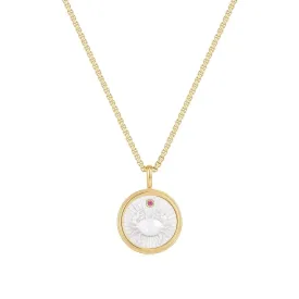 ZODIAC CANCER MOTHER OF PEARL NECKLACE